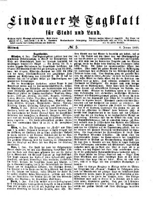 Lindauer Tagblatt für Stadt und Land Mittwoch 6. Januar 1869