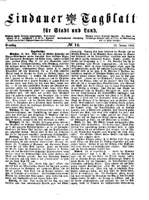 Lindauer Tagblatt für Stadt und Land Samstag 16. Januar 1869