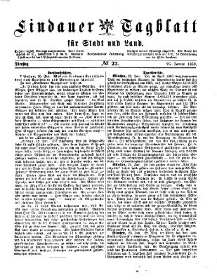 Lindauer Tagblatt für Stadt und Land Dienstag 26. Januar 1869