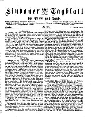 Lindauer Tagblatt für Stadt und Land Samstag 30. Januar 1869