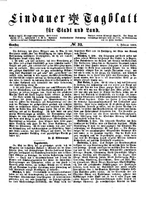 Lindauer Tagblatt für Stadt und Land Samstag 6. Februar 1869