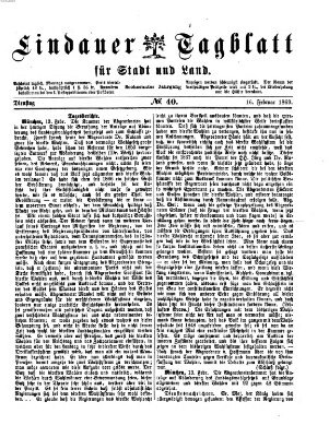 Lindauer Tagblatt für Stadt und Land Dienstag 16. Februar 1869