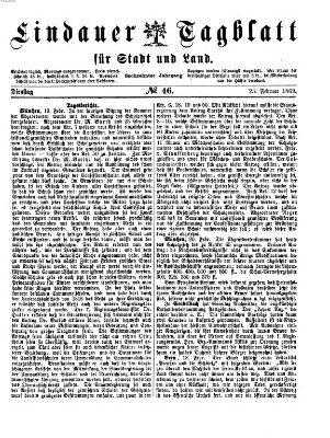 Lindauer Tagblatt für Stadt und Land Dienstag 23. Februar 1869