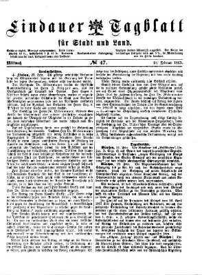 Lindauer Tagblatt für Stadt und Land Mittwoch 24. Februar 1869