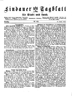 Lindauer Tagblatt für Stadt und Land Samstag 10. April 1869