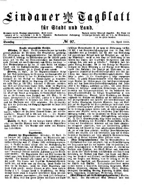 Lindauer Tagblatt für Stadt und Land Samstag 24. April 1869