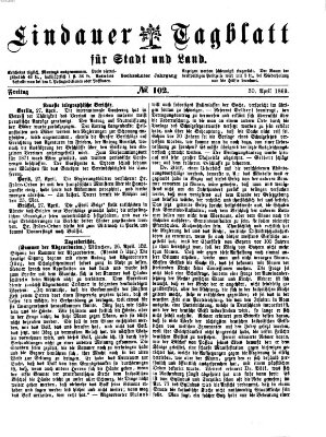 Lindauer Tagblatt für Stadt und Land Freitag 30. April 1869