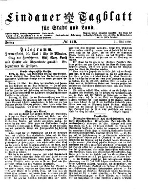 Lindauer Tagblatt für Stadt und Land Freitag 21. Mai 1869