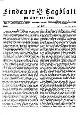 Lindauer Tagblatt für Stadt und Land Dienstag 22. Juni 1869