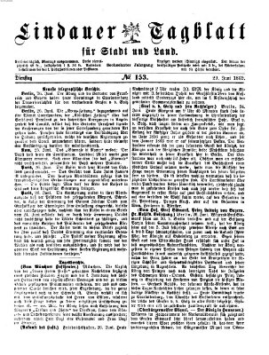 Lindauer Tagblatt für Stadt und Land Dienstag 29. Juni 1869