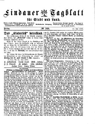 Lindauer Tagblatt für Stadt und Land Freitag 16. Juli 1869