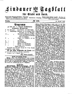 Lindauer Tagblatt für Stadt und Land Dienstag 10. August 1869