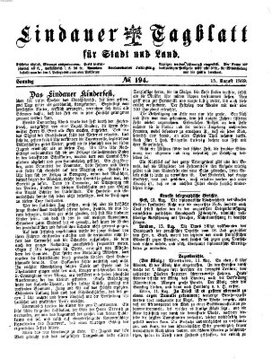 Lindauer Tagblatt für Stadt und Land Sonntag 15. August 1869