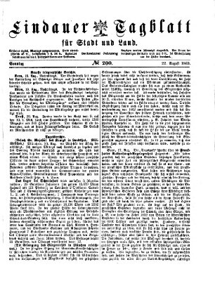 Lindauer Tagblatt für Stadt und Land Sonntag 22. August 1869