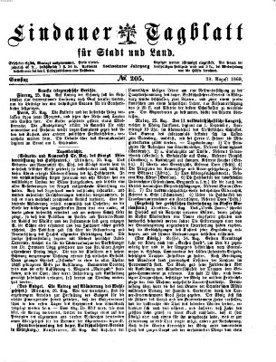 Lindauer Tagblatt für Stadt und Land Samstag 28. August 1869