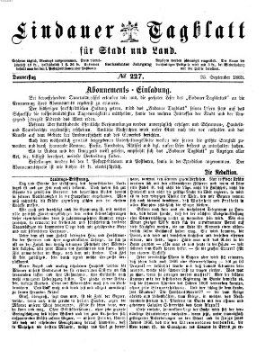 Lindauer Tagblatt für Stadt und Land Donnerstag 23. September 1869