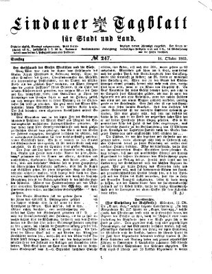 Lindauer Tagblatt für Stadt und Land Samstag 16. Oktober 1869