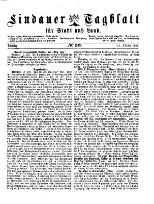 Lindauer Tagblatt für Stadt und Land Dienstag 19. Oktober 1869