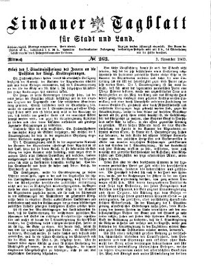 Lindauer Tagblatt für Stadt und Land Mittwoch 3. November 1869