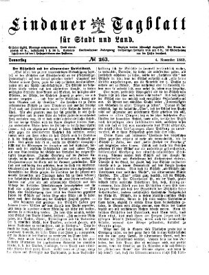 Lindauer Tagblatt für Stadt und Land Donnerstag 4. November 1869