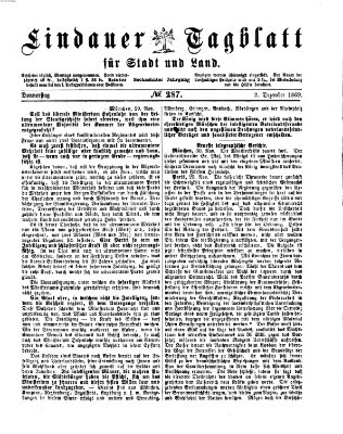 Lindauer Tagblatt für Stadt und Land Donnerstag 2. Dezember 1869