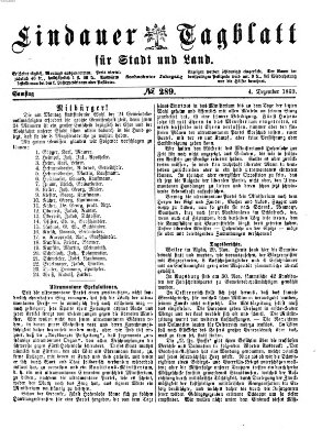 Lindauer Tagblatt für Stadt und Land Samstag 4. Dezember 1869