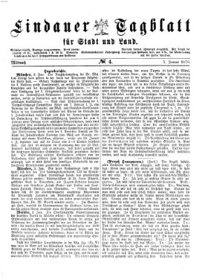 Lindauer Tagblatt für Stadt und Land Mittwoch 5. Januar 1870