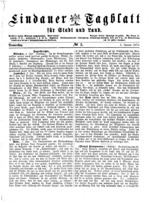 Lindauer Tagblatt für Stadt und Land Donnerstag 6. Januar 1870