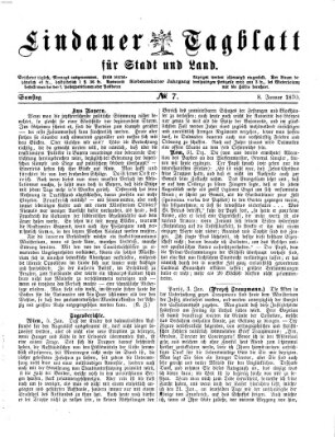 Lindauer Tagblatt für Stadt und Land Samstag 8. Januar 1870