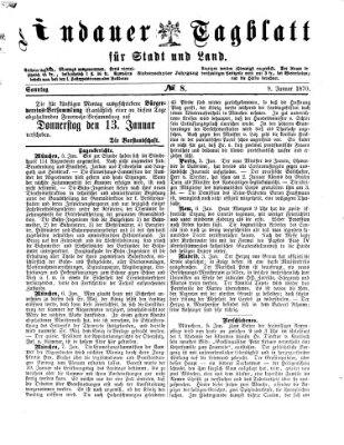 Lindauer Tagblatt für Stadt und Land Sonntag 9. Januar 1870