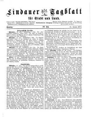 Lindauer Tagblatt für Stadt und Land Sonntag 16. Januar 1870