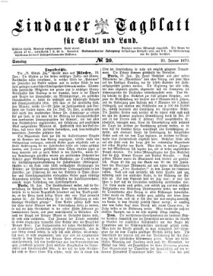 Lindauer Tagblatt für Stadt und Land Sonntag 23. Januar 1870