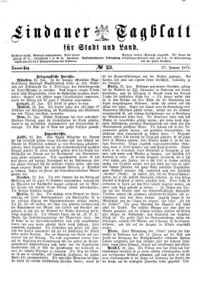 Lindauer Tagblatt für Stadt und Land Donnerstag 27. Januar 1870