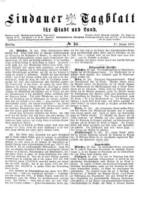 Lindauer Tagblatt für Stadt und Land Freitag 28. Januar 1870