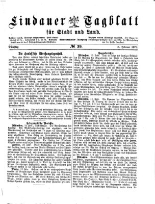 Lindauer Tagblatt für Stadt und Land Dienstag 15. Februar 1870