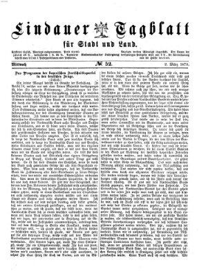 Lindauer Tagblatt für Stadt und Land Mittwoch 2. März 1870