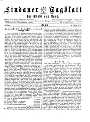 Lindauer Tagblatt für Stadt und Land Freitag 4. März 1870