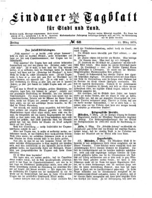 Lindauer Tagblatt für Stadt und Land Freitag 11. März 1870