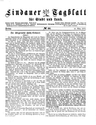 Lindauer Tagblatt für Stadt und Land Freitag 18. März 1870