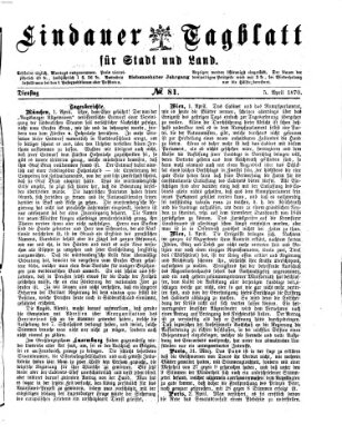 Lindauer Tagblatt für Stadt und Land Dienstag 5. April 1870