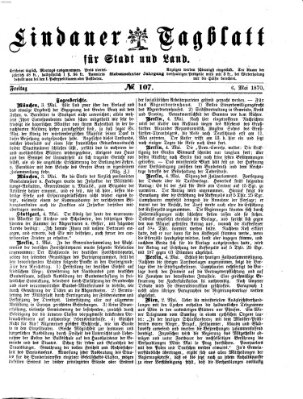 Lindauer Tagblatt für Stadt und Land Freitag 6. Mai 1870