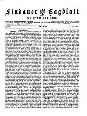 Lindauer Tagblatt für Stadt und Land Freitag 3. Juni 1870