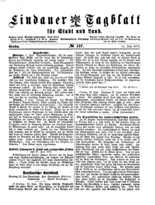 Lindauer Tagblatt für Stadt und Land Samstag 11. Juni 1870