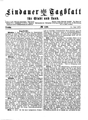 Lindauer Tagblatt für Stadt und Land Dienstag 14. Juni 1870