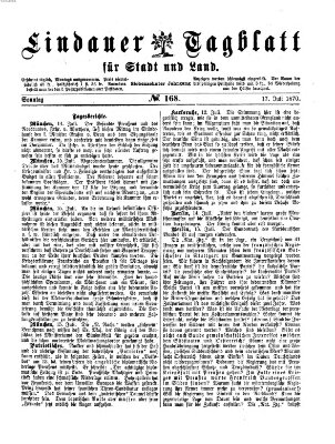 Lindauer Tagblatt für Stadt und Land Sonntag 17. Juli 1870