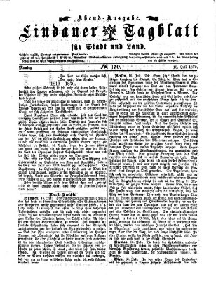 Lindauer Tagblatt für Stadt und Land Montag 18. Juli 1870