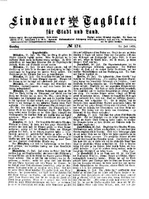 Lindauer Tagblatt für Stadt und Land Samstag 23. Juli 1870