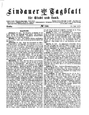 Lindauer Tagblatt für Stadt und Land Samstag 30. Juli 1870