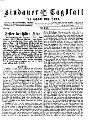 Lindauer Tagblatt für Stadt und Land Samstag 6. August 1870