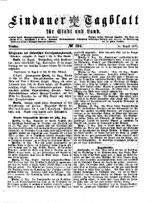 Lindauer Tagblatt für Stadt und Land Dienstag 16. August 1870